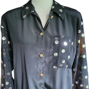 SHEER SLEEVE PARTY BLOUSE